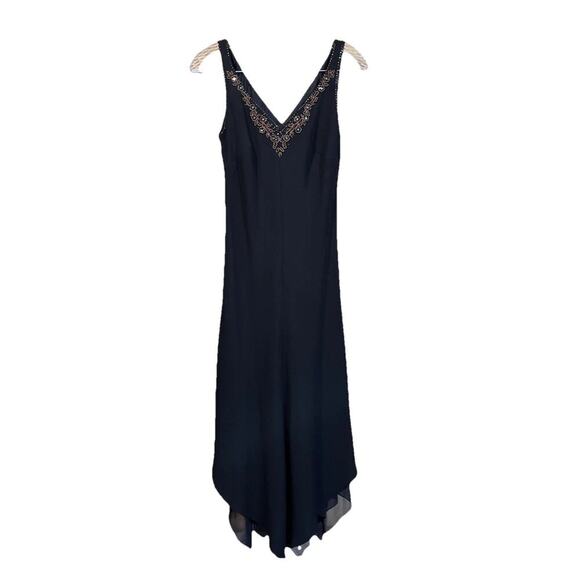 Positive Attitudes Midi Dress Size 8 Witchy Fairy Whimsigoth Y2K Asymmetric Hem - Picture 1 of 10